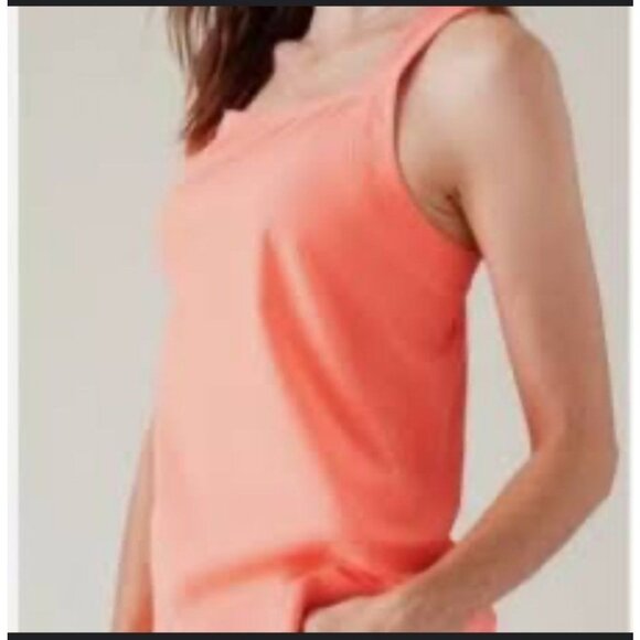 NWT Athleta Arrival Tank Top Sunset Glow Womens S Performance Athletic Workout - Picture 2 of 3